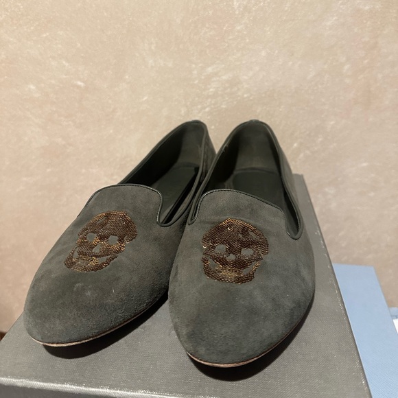 ALEXANDER MCQUEEN
Velvet Printed Flats - Picture 2 of 3